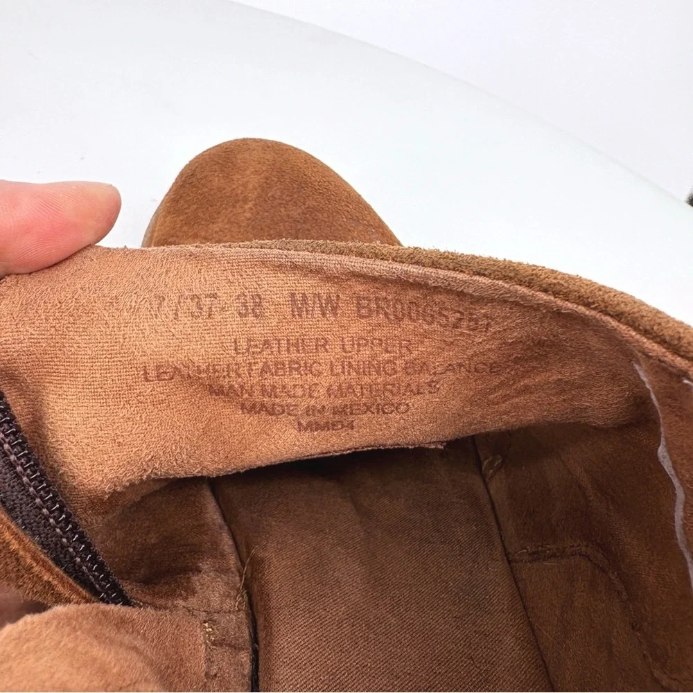 BORN | Viana Leather Wedge Bootie in Distressed Brown | Sz 7 - Picture 12 of 14